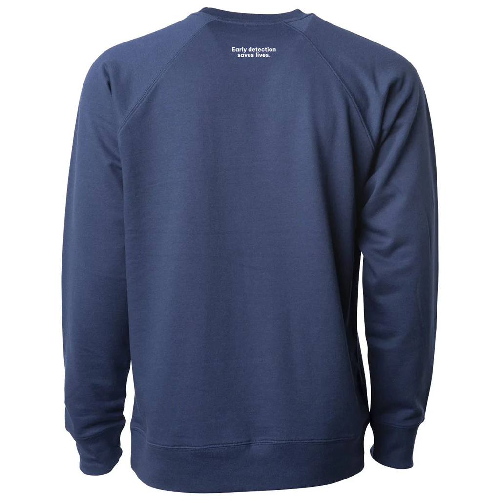 Independent Trading Co. Unisex Indigo Icon Lightweight Loopback Terry Crew