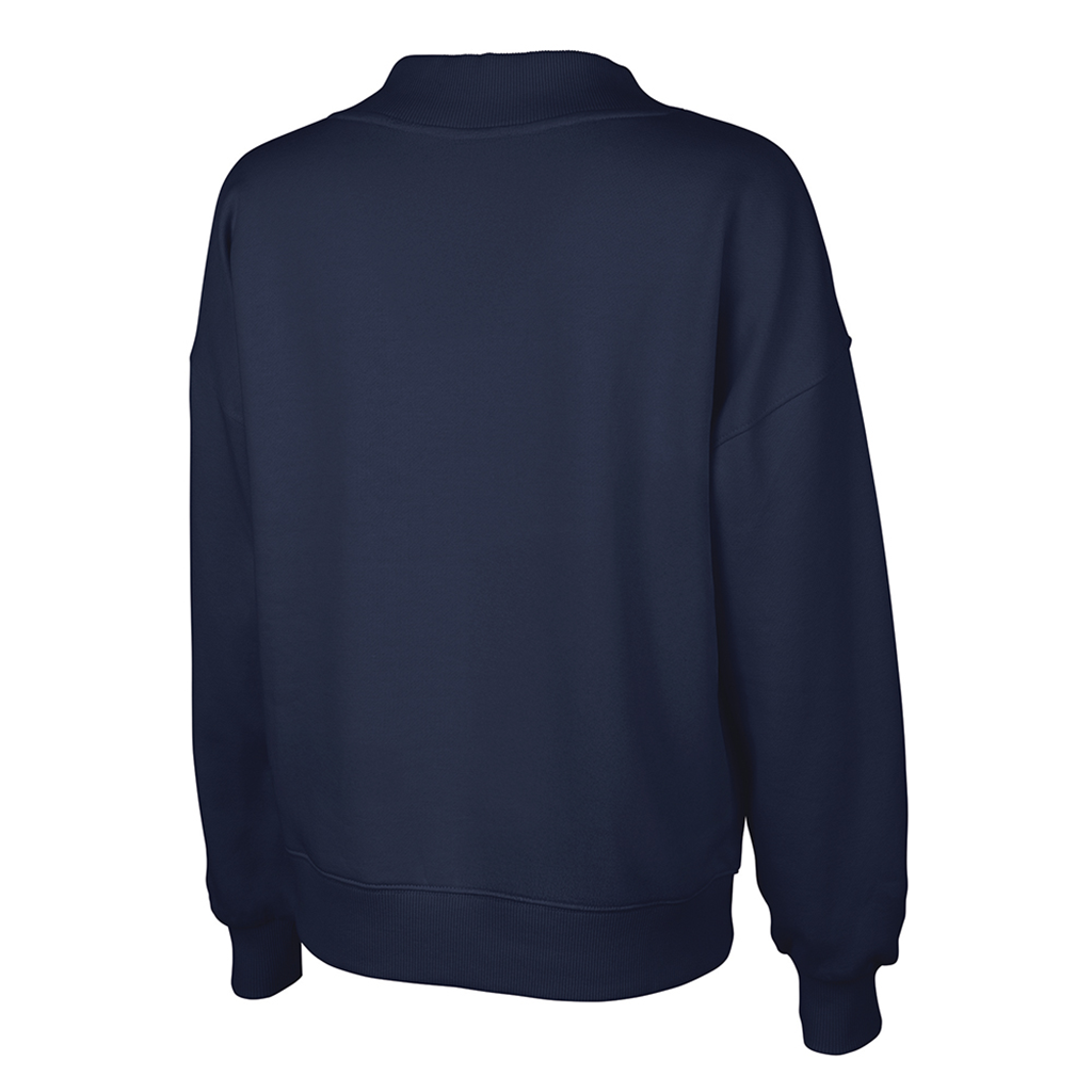 Charles River Women's Navy Willow Mock-Neck Sweatshirt