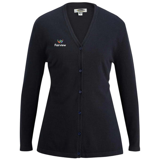 Edwards Women's Navy V-Neck Long Cardigan