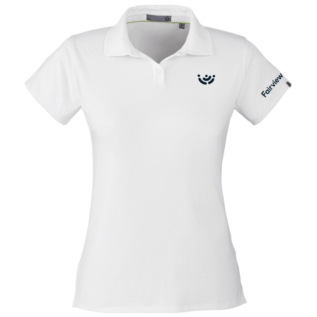 tasc Women's White Air Lightweight Polo