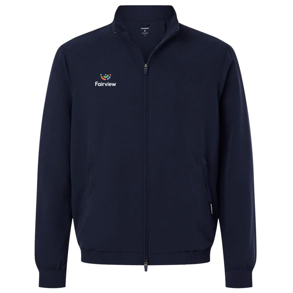 Jaanuu Men's Midnight Navy Wolfe Everyday Full-Zip 6-Pocket Scrub Jacket