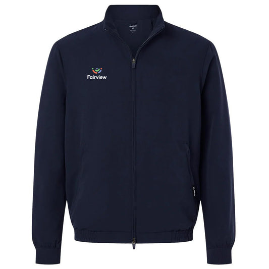 Jaanuu Men's Midnight Navy Wolfe Everyday Full-Zip 6-Pocket Scrub Jacket