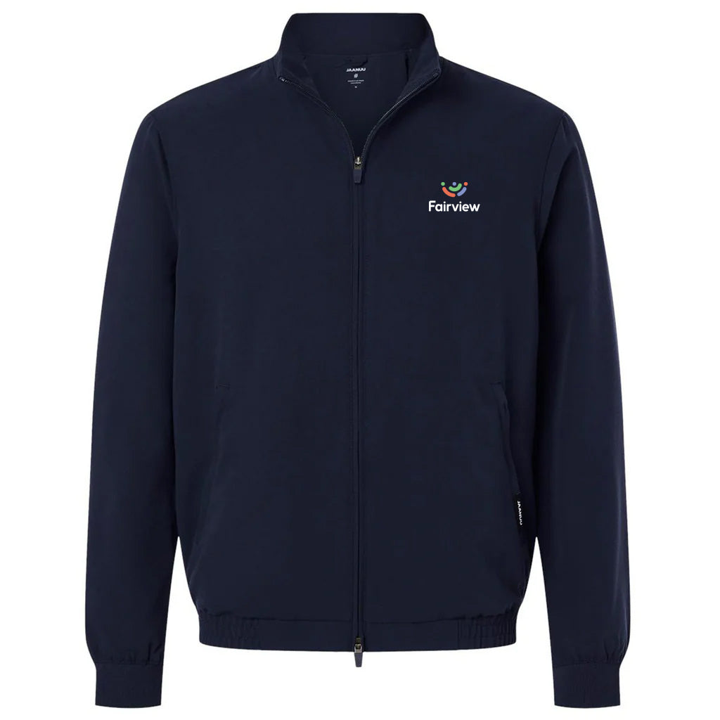 Jaanuu Men's Midnight Navy Wolfe Everyday Full-Zip 6-Pocket Scrub Jacket