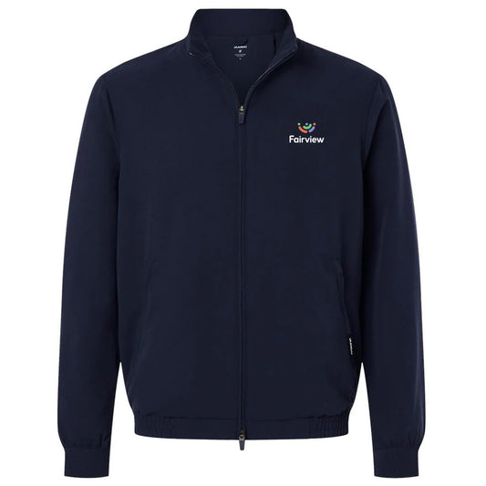 Jaanuu Men's Midnight Navy Wolfe Everyday Full-Zip 6-Pocket Scrub Jacket