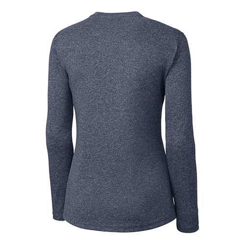 Clique Women's Navy Heather Long Sleeve Tee