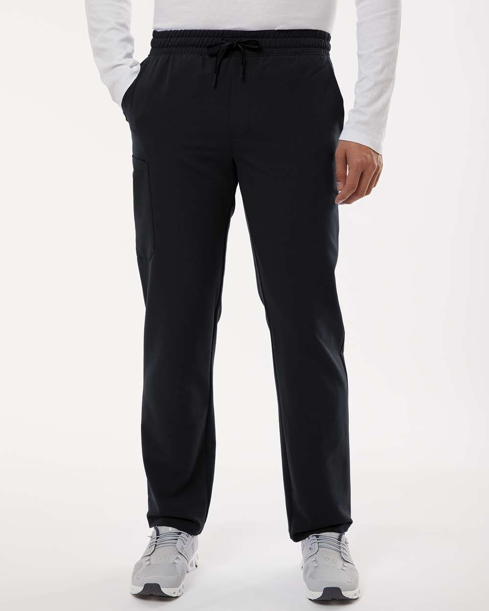 Jaanuu Men's Midnight Navy Rhodes Everyday Straight-Leg Scrub Pants