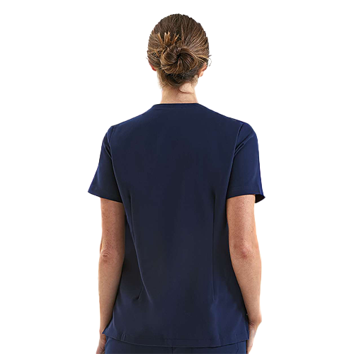 Onna Women's Navy Limitless V-Neck Stretch Scrub Top