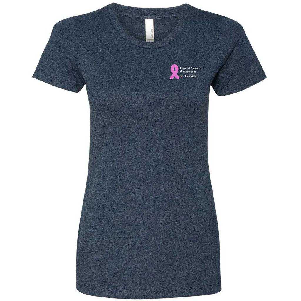 Next Level Women's Midnight Navy CVC Crew Tee