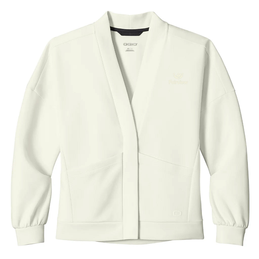 OGIO Women's Opal White Transcend Cardigan