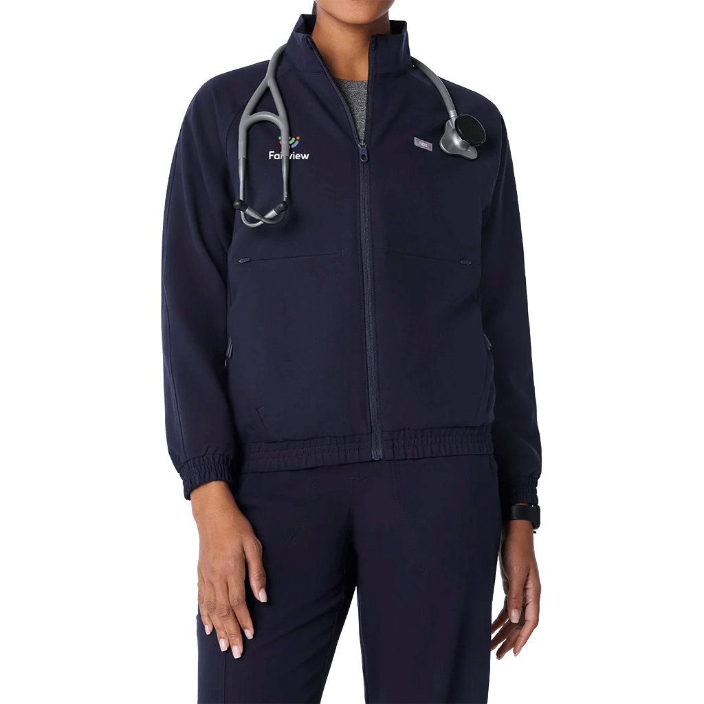 FIGS Women's Navy Sydney Scrub Jacket
