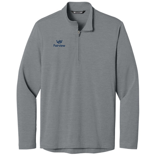 TravisMathew Men's Quiet Shade Grey Heather Onward 1/4-Zip