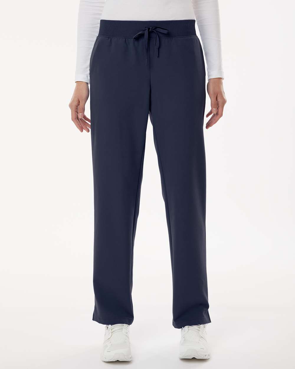 Jaanuu Women's Midnight Navy Xenos Essential Knit-Waist Scrub Pants