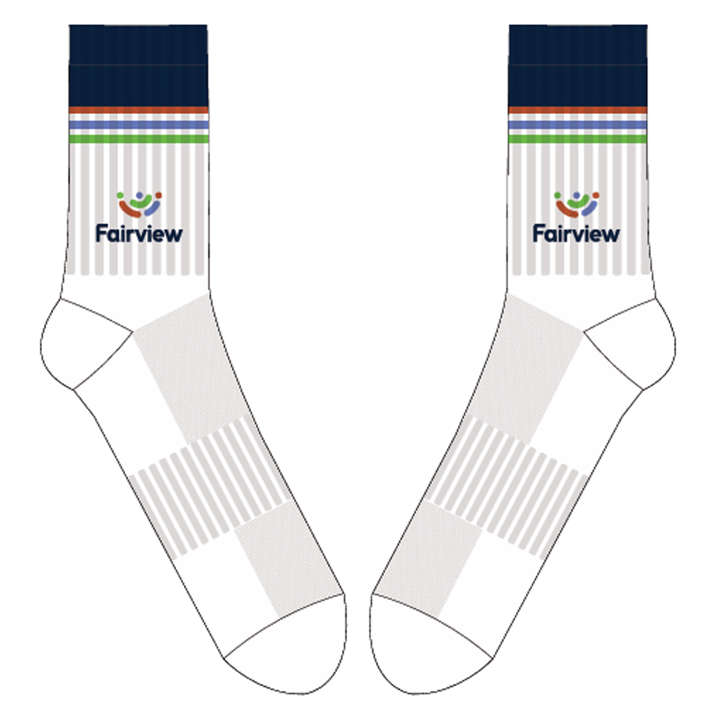 Sock101 Custom White Slouchy Midi Socks